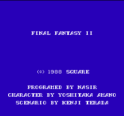 Final Fantasy II (Japan) Title Screen